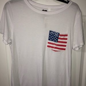 American Flag Pocket T-shirt